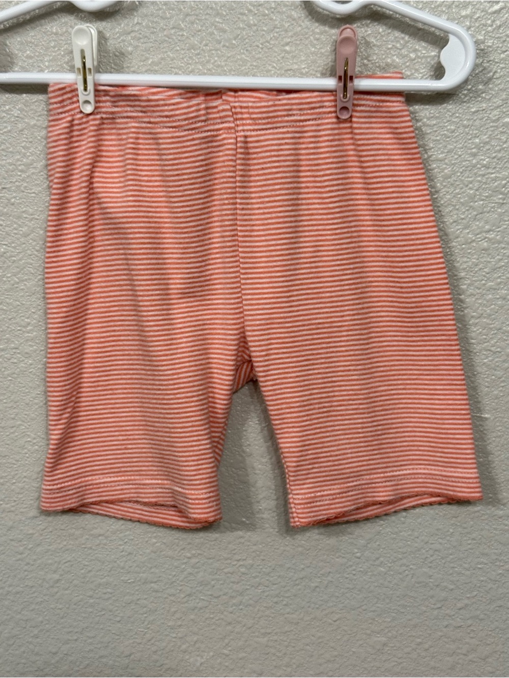 Girls Carter’s Shorts Orange and White Striped Size 3T